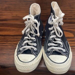 CONVERSE CHUCK 70, black canvas high top, size 7.5 women’s / size 5.5 men’s